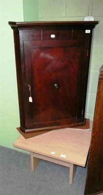 Lot 562 - Corner cupboard and square occasional table