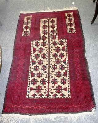 Lot 580 - Afghan prayer rug