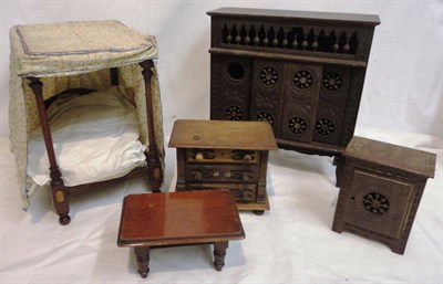 Lot 1038 - Apprentice Made Furniture including a carved Oak European Style Buffet with pierced decoration,...