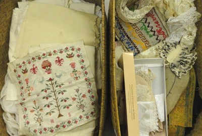 Lot 1091 - Assorted Costume and Decorative Textiles, including childrens woollen undergarments; lady's...