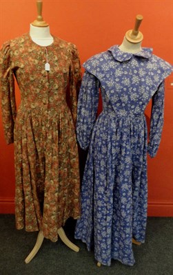 Lot 1127 - Fifteen Assorted Circa 1970's Cotton Printed Dresses, including Nettie Vogues for Liberty green...