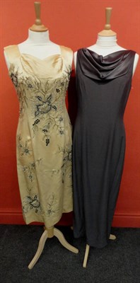 Lot 1143 - Assorted Costume including a Frank Usher pink full length evening skirt (size 10); Schon black...