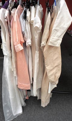 Lot 1171 - Assorted Early 20th Century and Later Childrens Dresses, Undergarments, lady's pink under skirt etc