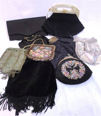 Lot 1211 - Nine Assorted Circa 1930's and Later Evening Bags