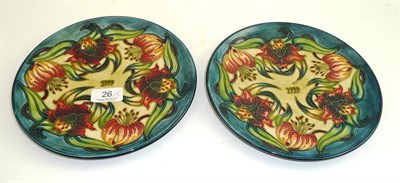 Lot 26 - Two Moorcroft plates '1999' (2)