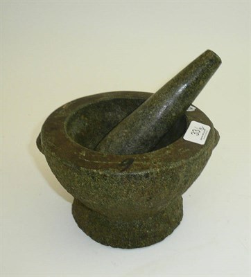 Lot 33 - A pestle and mortar