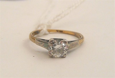 Lot 79 - A diamond solitaire ring, 0.60 ct approximately, circa 1930's