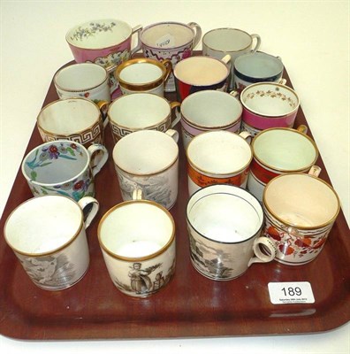 Lot 189 - Nineteen various coffee cans and mugs