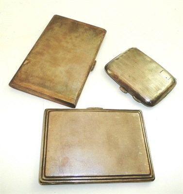 Lot 206 - Three silver cigarette cases