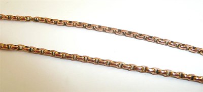 Lot 213 - A guard chain with applied plaque stamped '9c'