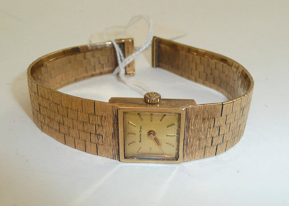 Bueche girod 9ct discount gold ladies watch