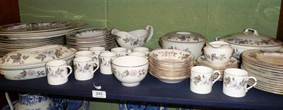 Lot 245 - A Royal Worcester June Garland pattern seventy three piece dinner service