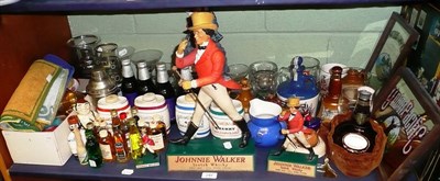 Lot 247 - A collection of breweriana including a graduated set of three Johnnie Walker advertising...