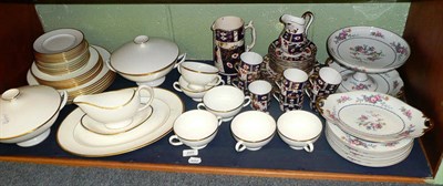 Lot 248 - A Limoges part dessert service, a Derby style Imari pattern part service and a Wedgwood...