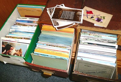 Lot 267 - Three boxes of postcards