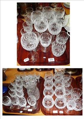 Lot 279 - A Waterford cut glass eight place setting table service