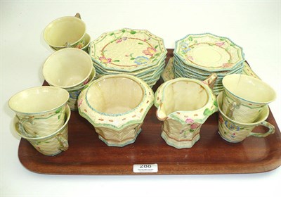 Lot 288 - A Beswick pottery teaset, 1930's (a.f.)