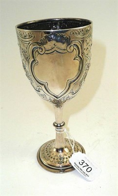 Lot 370 - A Victorian silver goblet