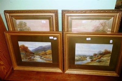 Lot 428 - H Lawes pair of watercolours ";The Avon, near Bury, Sussex"; and ";On the Lyn, Devon"; and...