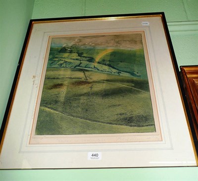 Lot 440 - Piers Browne, artist's signed proof, curlews in Wensleydale