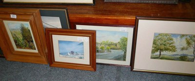 Lot 451 - Five framed watercolours