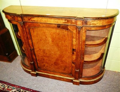 Lot 464 - A Victorian walnut credenza