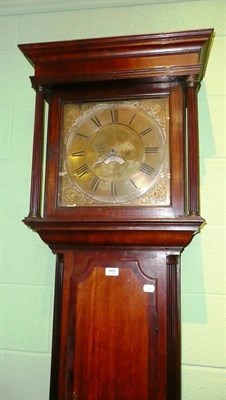 Lot 465 - An oak and mahogany thirty hour longcase clock by S Taylor, Leek