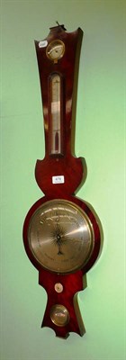 Lot 478 - A mahogany wheel barometer