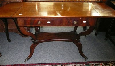 Lot 514 - A 19th century mahogany sofa table