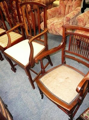 Lot 544 - Stick back chair and Georgian dining chair