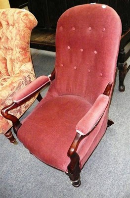 Lot 546 - Victorian easy chair