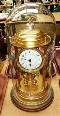 Lot 12 - An anniversary domed mantel timepiece