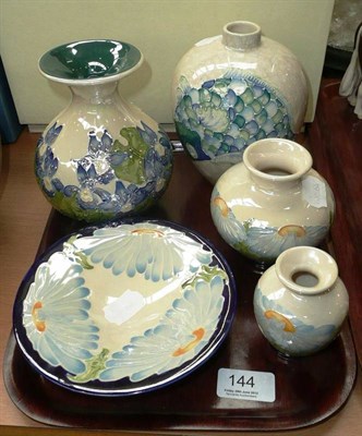 Lot 144 - Five pieces of Lisa B. Moorcroft ceramics