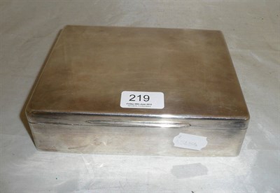 Lot 219 - A silver cigarette box