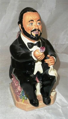 Lot 258 - Peggy Davies ceramics character jug 'Pavarotti' (chip to the rose)