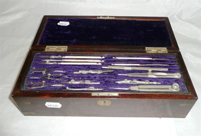 Lot 267 - A rosewood drawing box