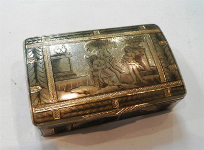 Lot 298 - A Russian Niello snuff box by Ivan Kaltikof