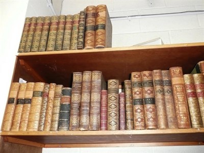 Lot 375 - A quantity of leather bound books