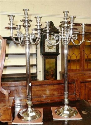 Lot 406 - Pair of candelabra