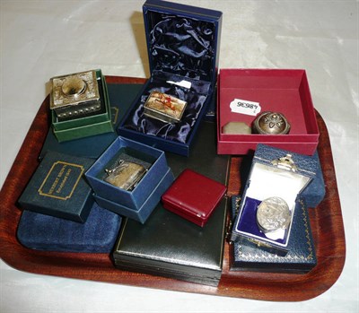 Lot 415 - Collection of white metal boxes