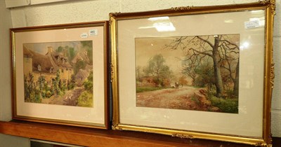 Lot 460 - Two framed watercolours, one by Lesley Holmes the other unclear signature