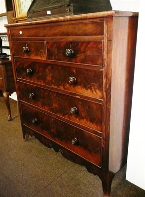 Lot 500 - Victorian mahogany four height chest of drawers