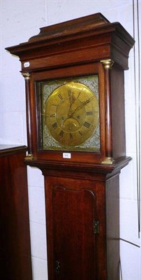 Lot 504 - Eight day brass dial longcase clock - John Steel