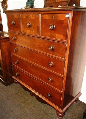 Lot 505 - A Victorian mahogany five height chest of drawers