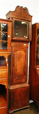 Lot 521 - An oak and mahogany long case clock case