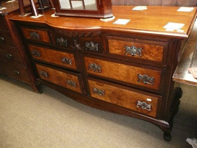 Lot 544 - Edwardian walnut sideboard