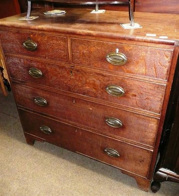 Lot 547 - Georgian oak chest of drawers