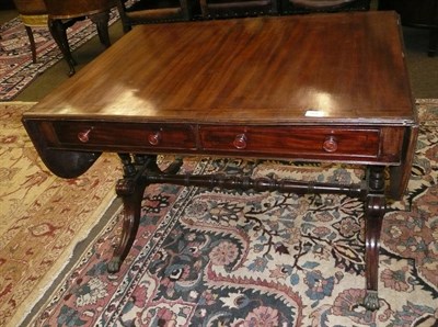 Lot 568 - A mahogany sofa table