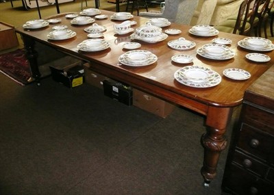 Lot 574 - Victorian mahogany dining table