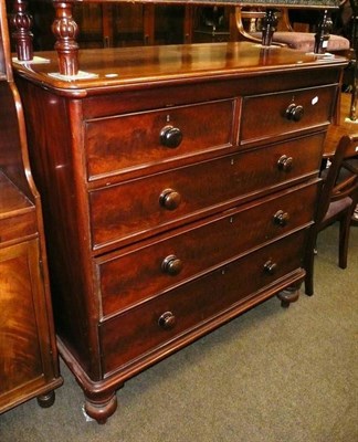 Lot 617 - Victorian mahogany four height chest of drawers